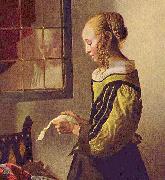 Brieflesendes Madchen am offenen Fenster Johannes Vermeer